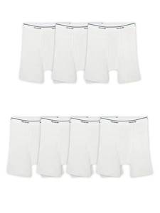 lot 6369 image: Fruit of the Loom Mens Coolzone Boxer Briefs (Assorted colors), 7 Pack - White, Large (7BLWHAM)
