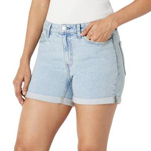 lot 6374 image: Amazon Essentials Womens Mid-Rise Slim Fit 4 Shorts, Classic Light Wash, 16