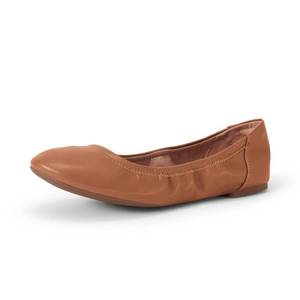 lot 6416 image: Amazon Essentials Womens Belice Comfortable Slip-On Ballet Flats Shoes, Camel, 8