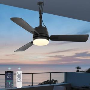 lot 6464 image: AHAWILL 42 Outdoor Ceiling Fans with Lights and Remote,Hanging Gazebo Fan,Plug in Ceiling Fan for Patios,3 CCT Dimmable,Portable Fan with Hook for Porch,Pergola,Black