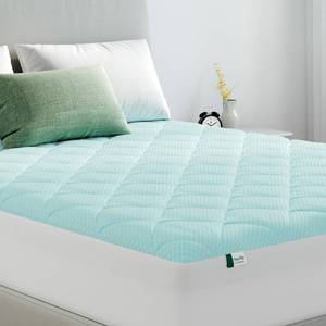 lot 6466 image: Novilla Cooling Mattress Topper Twin Size, Cooling Factors Infused Mattress Pad for Hot Sleepers, Breathable Mattress Cover with Deep Pocket, Soft Down Alternative Bed Topper for Back Pain Relief