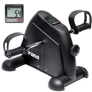 lot 6484 image: TODO Mini Exercise Bike Pedal Exerciser Foot Peddler Portable Therapy Bicycle with Digital Monitor