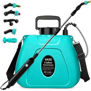 lot 6486 image: VASG 2 Gallon Battery Powered Garden Sprayer, Electric Sprayer, Weed Yard Lawn Sprayer