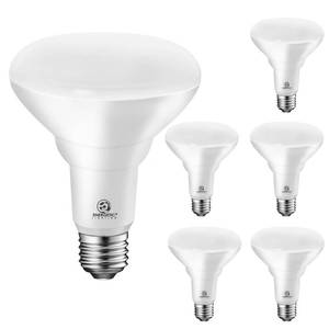 lot 6490 image: Energetic LED Flood Light Bulbs BR30, 65W Equivalent, Dimmable, Daylight 5000K, Indoor Flood Lights for Recessed Cans, 5 Pack