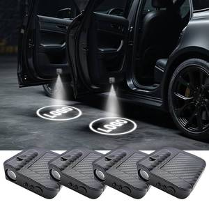 lot 6545 image: 4PCS Custom Car Brand Car Door Lights, LED Projector Car Door Step Courtesy Welcome Lights, 3D LED Car Welcome Lights Lamp Fits for Most Brand (for CHEEE-V-LET)