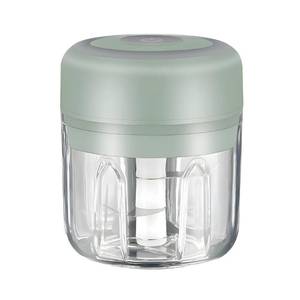 lot 6563 image: PONDI Mini Electric Food Processor & Garlic Chopper, 250ML USB Rechargeable, One-Touch Cordless Chopper with 3 Stainless Steel Blades for Garlic, Onion, Vegetables & Baby Food (Green)