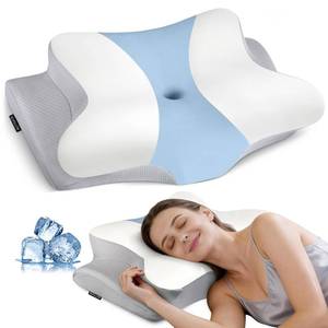 lot 6600 image: Cervical Neck Pillow for Pain Relief - Ergonomic Pillow Side Sleeper Pillow for Sleeping, Orthopedic Memory Foam Pillow for Neck Support, Contour Cervical Pillow Bed Pillow for Back Stomach Sleepers