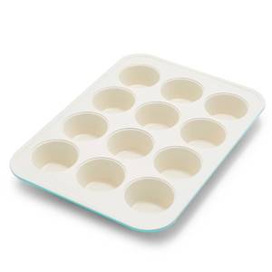 lot 6601 image: GreenPan Bakewell 12-Cup Muffin Pan, Healthy Ceramic Nonstick Bakeware, PFAS-Free Cupcake Mold, Durable Baking Tray, Versatile Kitchen Essentials, Easy Clean Ovenware, Turquoise