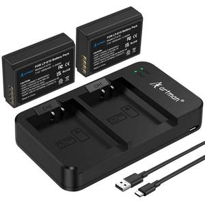 lot 6622 image: Artman LP-E10 Battery 2-Pack 1600mAh and Rapid Dual LP E10 Battery Charger for Canon EOS Rebel T7 T6 T5 T3 T100, Kiss X50 X70 X80 X90, EOS 1100D 1200D 1300D 1500D 2000D 3000D 4000D Digital Cameras