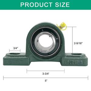lot 6623 image: 1Pcs UCP204-12 Pillow Block Bearing 34 inch Bore Mounted Pillow Block Bearings Chrome Steel Bearings with 34 Bore, Self Alignment