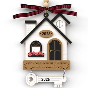 lot 6627 image: House Warming Gifts New Home - Housewarming Gifts for New House - Housewarming Gift Presents for Women, Couple - New House New Beginning -New House Owners Gift Ideas - Wooden Home Ornament 2026