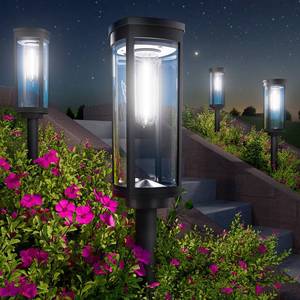 lot 6664 image: BITPOTT Bright Solar Pathway Lights Outdoor, 8 Pack Solar Garden Lights for Outside Waterproof IP65, Auto OnOff Outdoor Light for Yard Garden Lawn Walkway Driveway Landscape Lighting