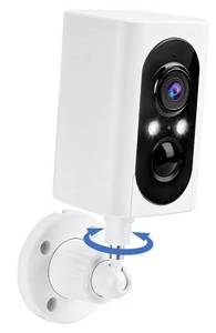 lot 6687 image: Security Cameras Wireless Outdoor 355° Pan Rotating 2K Color Night Vision Cameras for Home Security WiFi Battery Outdoor Camera Motion Detection 2-Way Talk IP65 Spotlight Siren SDCloud Storage