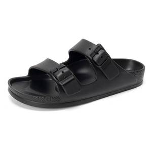 lot 6714 image: FUNKYMONKEY Womens Plastic Sandals New Upgrade Quality EVA Waterproof Double Buckle Adjustable Slides Shoes (8 M US, BlackXPZ)