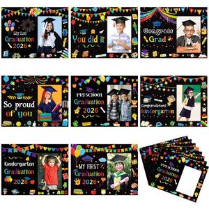 lot 6759 image: Memorywuu 40 Pcs Kindergarten Graduation Picture Frames Paper Photo Frame Gifts Cardboard Photo Display for Home Party Decorations