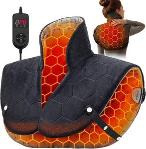 lot 6776 image: InVarme Far Infrared Heating Pad for Neck and Shoulders Dual Carbon Fiber 6X Deeper Heat for Fast Relief from Chronic Pain in Seniors 20% Heavier, 8 Heat Levels, 4H Auto Shut Off, Ideal for Winter