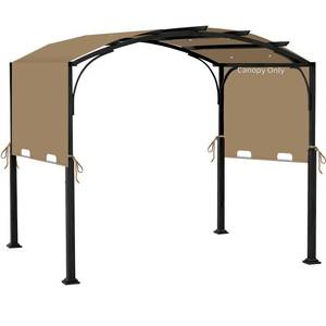 lot 6794 image: 85x 208 Universal Pergola Shade Cover, Garden Shade Replacement for 17x7.4 Ft Outdoor Pergola Structure, Patio Gazebo Canopy, Porch, Balcony Waterproof Top (Cover Only, Khaki)