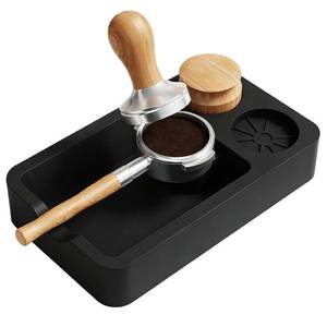 lot 6804 image: Espresso Tamping Mat, Coffee Tamper Mat, Espresso tamping station and knock box