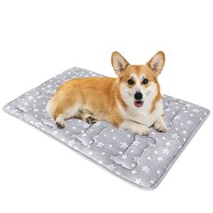 lot 6816 image: Dog Crate Mat (30 X 19), Soft Dog Bed Mat with Cute Prints, Personalized Crate Pad, Anti-Slip Bottom, Machine Washable Kennel Pad