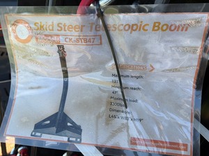 lot 6082 image: Unused CAPTOK Skid Steer Telescopic Boom (CK-STB47)