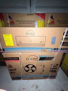 lot 6419 image: OZONE Mini Split Air Conditioner Heat Pump 1.5 Ton 18,000 BTU 23 SEER Inverter (220V Wi-Fi)