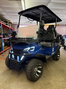lot 6239 image: Unused Onshine 4-Seater Electric Golf Cart (OSGC4)- Blue