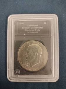 lot 61497 image: Brilliant Uncirculated 1976 United States Bicentennial Eisenhower Dollar