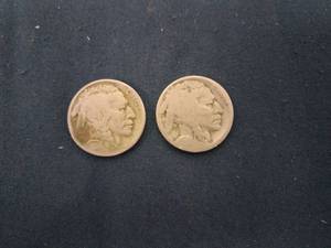 lot 61507 image: Set of 2 Buffalo Nickels
