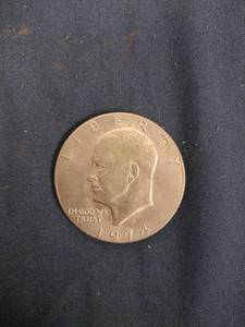 lot 61531 image: 1974 U.S. Eisenhower dollar coin - Mint D
