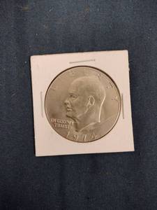 lot 61535 image: 1974 U.S. Eisenhower dollar coin - Mint D