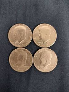 lot 61538 image: Set of 4 1971 Kennedy Half Dollars - Mint D