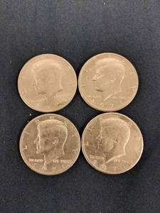lot 61539 image: Set of 4 1971 Kennedy Half Dollars