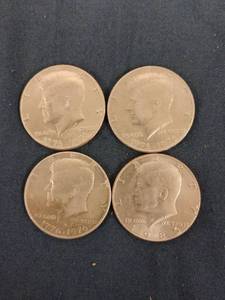 lot 61541 image: Set of 4 Kennedy Half Dollars