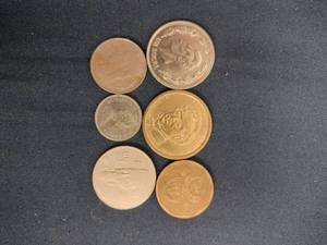 lot 61543 image: Set of 6 Foreign Coins
