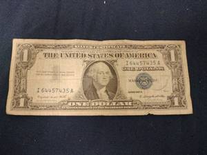 lot 61582 image: United States $1 Silver Certificate