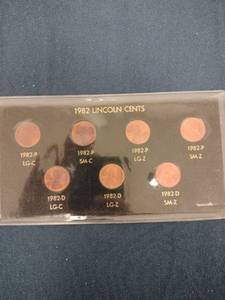 lot 61589 image: 1982 Lincoln Cent variety set