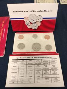 lot 61590 image: 1987 Uncirculated Coin Set