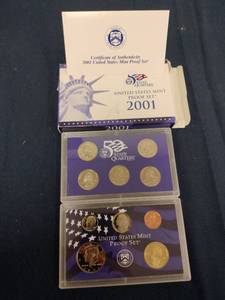 lot 61627 image: 2001 50 State Quarters United States Mint Proof Set
