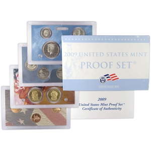 lot 61634 image: 2009 Clad Proof Set U.S. Mint Original Government Packaging OGP COA