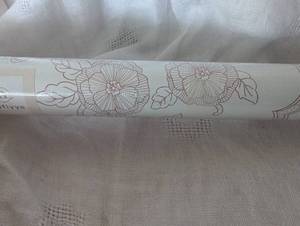 lot 1107 image: Self-Adhesive Floral Wallpaper Roll