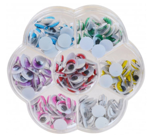 lot 1117 image: Googly Eyes Craft Supply Set with Organizer Case