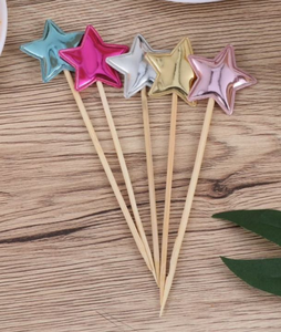lot 1120 image: Colorful Star Cake Toppers&nbsp