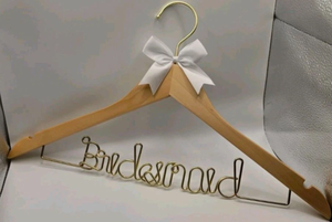 lot 1133 image: Custom Wire Bridesmaid Dress Hanger