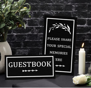 lot 1137 image: Wedding Guestbook Sign Set