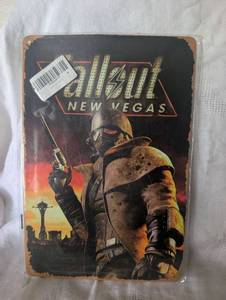 lot 1147 image: Fallout New Vegas Steel Metal Sign - 12x8 in