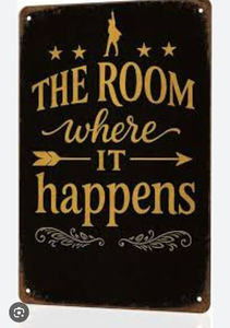 lot 1148 image: Hamilton Musical Metal Wall Sign -12x8 in