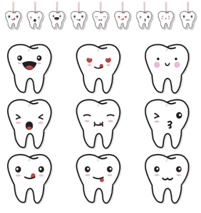 lot 1154 image: Cute Tooth Shaped Scented Air Fresheners - 18 ct