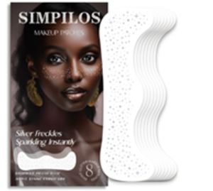 lot 1174 image: SIMPILOS Silver Freckles Glitter Makeup Patches