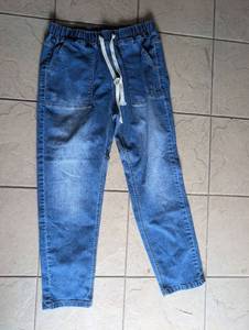 lot 1179 image: Denim Pants with Drawstring - Large