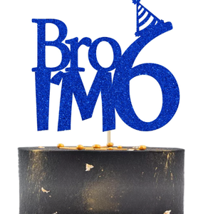lot 1121 image: Blue Glitter Birthday Cake Topper